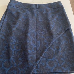 Express blue mini skirt